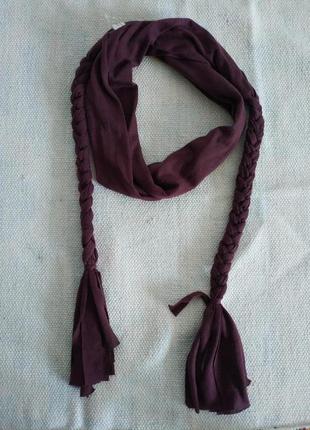 Универсальный шарф-галстук косичка