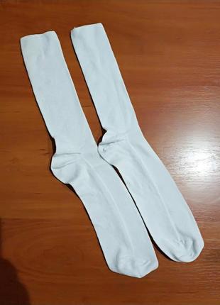 Високі білі шкарпетки чоловічі