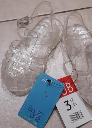 Силиконовые босоножки сандалии мыльницы basic one германия14,5см