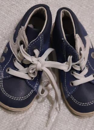 Синие ботинки richter-австрия, натуральная кожа размер 20 (12,...