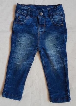 Синие джинсы "topolino" германия на  1 год (80см)
