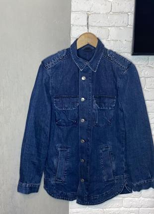 Джинсова куртка рубашка джинсівка куртка-сорочка h&amp;m, s/m