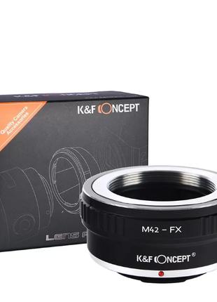 Адаптер (переходник) K&F; Concept - M42 - FX Fuji для камер Fu...