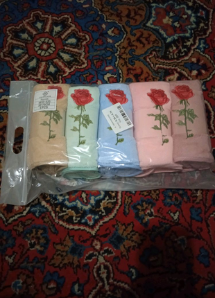 Набор полотенец Розочка