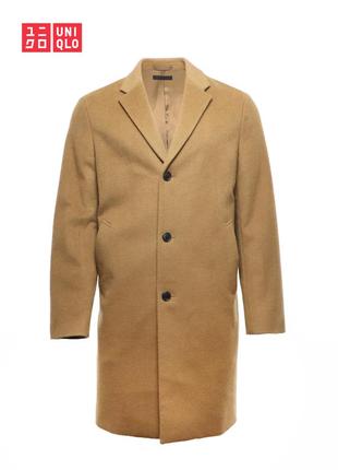 Стильне довге пальто з кашеміром uniqlo оригінал [ 50 l ]