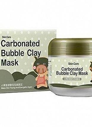Очищающая пузырьковая маска bioaqua carbonated bubble clay mask