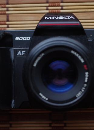 Фотоаппарат MINOLTA 5000 maxxum + minolta maxxum 50 mm 1.7