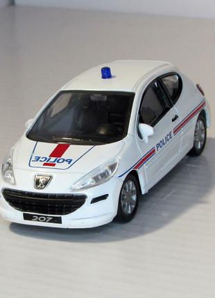 Peugeot 207 Police. Mondo Motors (Italy). Made in China. 1:43