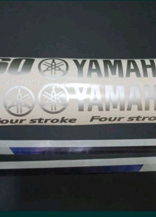 Наклейки на човновий мотор двигун Ямаха 60 Yamaha