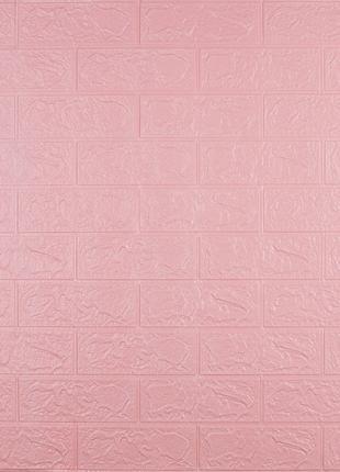 Самоклеюча декоративна 3D панель під рожеву цеглу 700x770x3мм