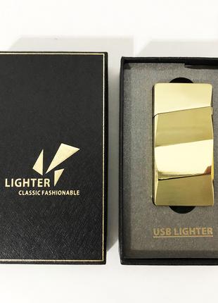 Электроимпульсная USB Зажигалка Lighter HL-5 в подарочной упак...