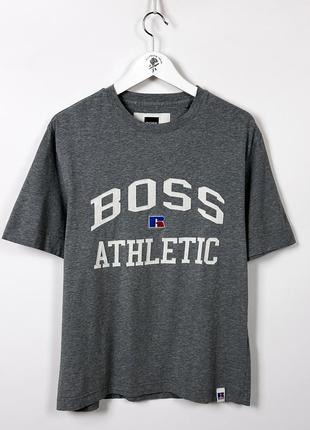 Hugo boss x russell athletic оверсайз футболка