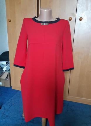 Женское красное платье 46-48