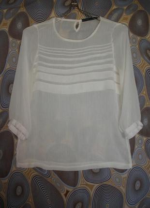 Елегантна блуза блузка zara кольору ванілі