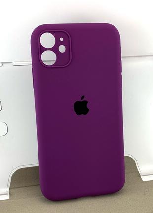 Чехол на iPhone 11 накладка бампер Original Soft Case Full сил...