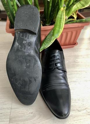Туфли мужские кожаные respect, размер 42,стан как на фото