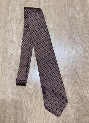 Чоловічий галстук коричневий