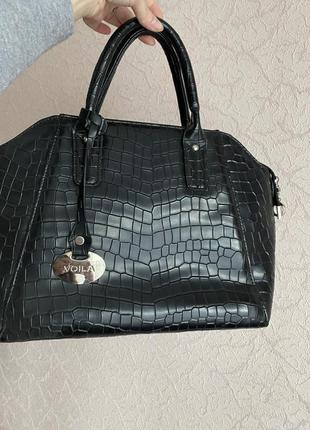 Женская сумка черная, классическая