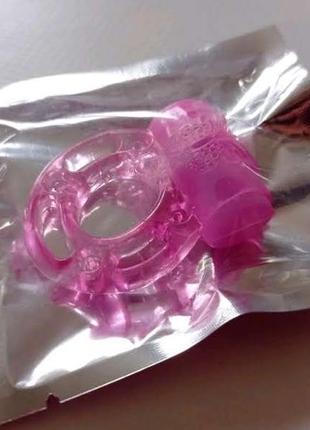 Кольцо перстень силіконовий рожевий