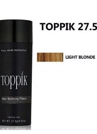 Загуститель для волос Toppik Hair Building Fibers light blonde...
