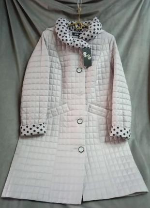 Женское демисезонное стеганое пальто, рр.50,54,56,58.