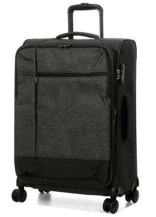 Валіза середня М тканинна Airtex 6659 66x44x59см 85л Сіра