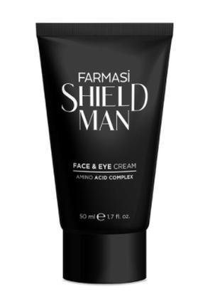Чоловічий крем для обличчя та навколо очей shield man amino ac...