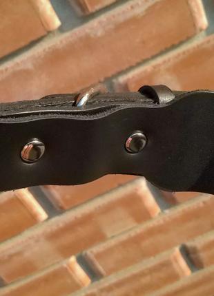 Кожаный ошейник "Lockdog" с заклепками черный M2 . L2 .