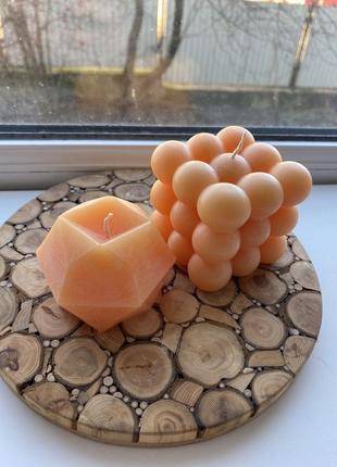 Декоративні свічки із ароматом апельсина, декоративна свічка