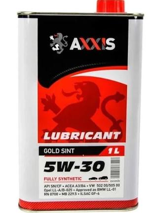 Масло моторное 5W-30 Gold Sint 1л AXXIS