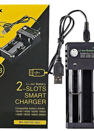 Зарядное устройство BMAX Charger original на 2 слота (Black) |...