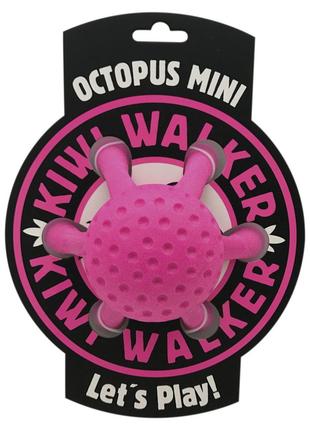 Игрушка для собак Kiwi Walker Осьминог розовый 12см