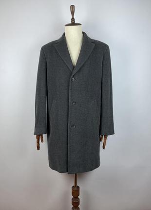 Мужское шерстяное пальто hugo boss stratus wool nylon cashmere...