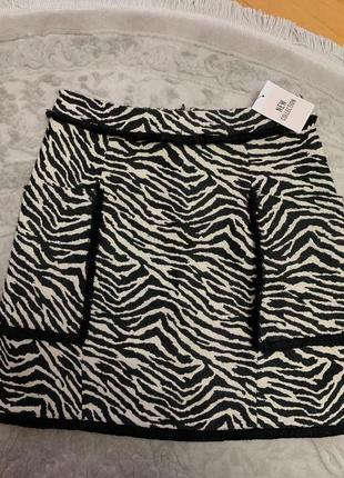 Новая юбка в принт зебра