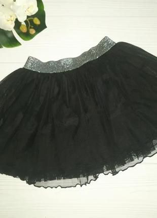 Черная фатиновая юбка пачка на 8-10 лет