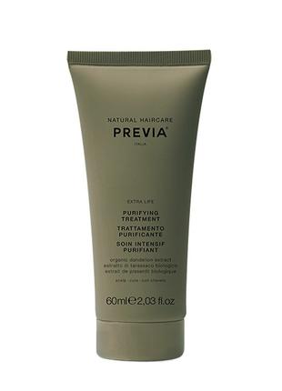 Очищающий уход для волос и кожи голови PURIFYING Previa 60 ml