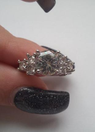 Серебряное кольцо, перстень, 17 размер