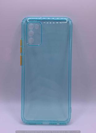 Чохол Samsung A02S Acid Color case Blue 73533 *
