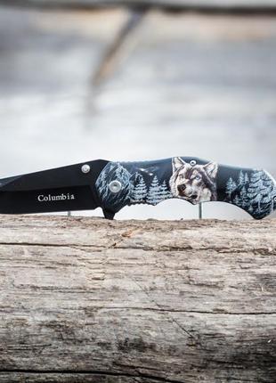Нож для охоты, рыбалки и туризма Волк 20см/АК-380. Нож складно...