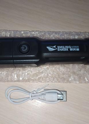 Світлодіодний акумуляторний міні-ліхтарик Smiling Shark 622A