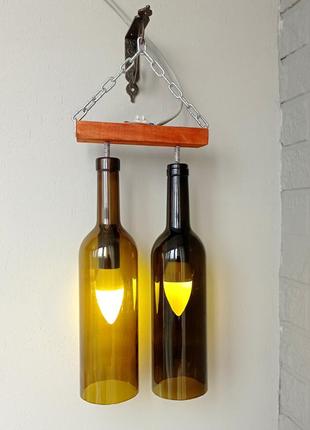 Оригінальний світильник-пляшка, бра, люстра