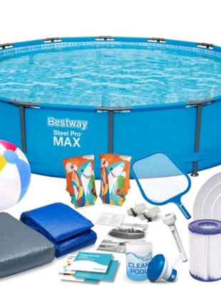 НОВЫЙ каркасный бассейн Bestway 427x84 Steel Pro MAX .