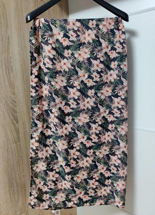 Женский платок с цветами primark, легкий шарф