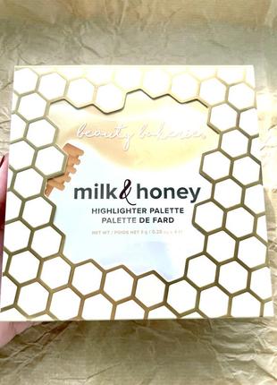 Beauty bakerie milk &amp; honey highlighter palette - палетка ...