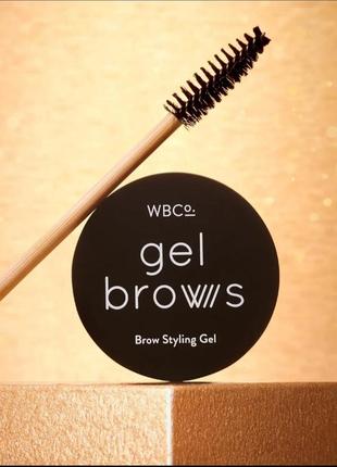 Гель + щеточка для укладки бровей west barn co gel brows