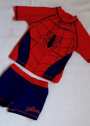 Комплект сонцезахисний marvel spiderman футболка та плавки для...