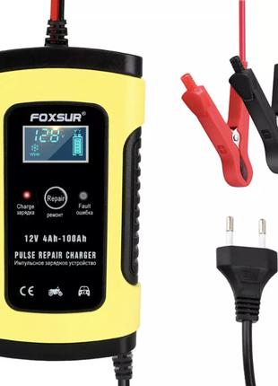 Зарядное устройство Foxsur для авто аккумулятора 12V 5A от 4Ah...