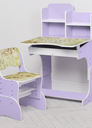 Парта трансформер для школьника ammi grey cubby