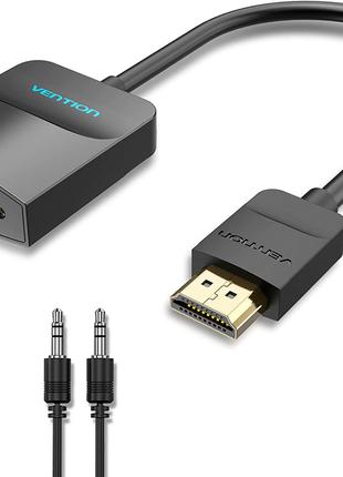 Видео переходник Vention HDMI to VGA адаптер 1080P FHD Конверт...