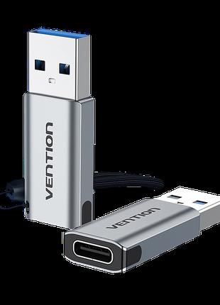 Переходник Vention USB 3.0 USB-C Алюминиевый сплав 5 Гбит/С 3A...
